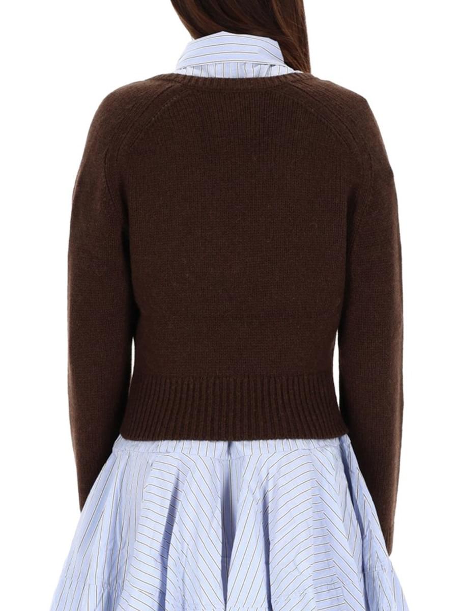 Ganni Women V-Neck Sweater GANNI