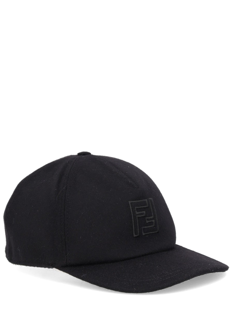 Fendi Men Wool And Cashmere Baseball Hat FENDI