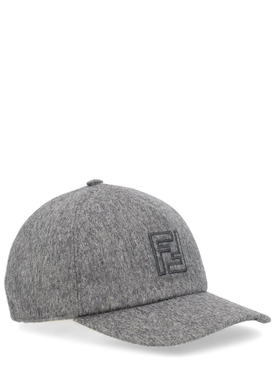 Fendi Men Wool And Cashmere Baseball Hat FENDI