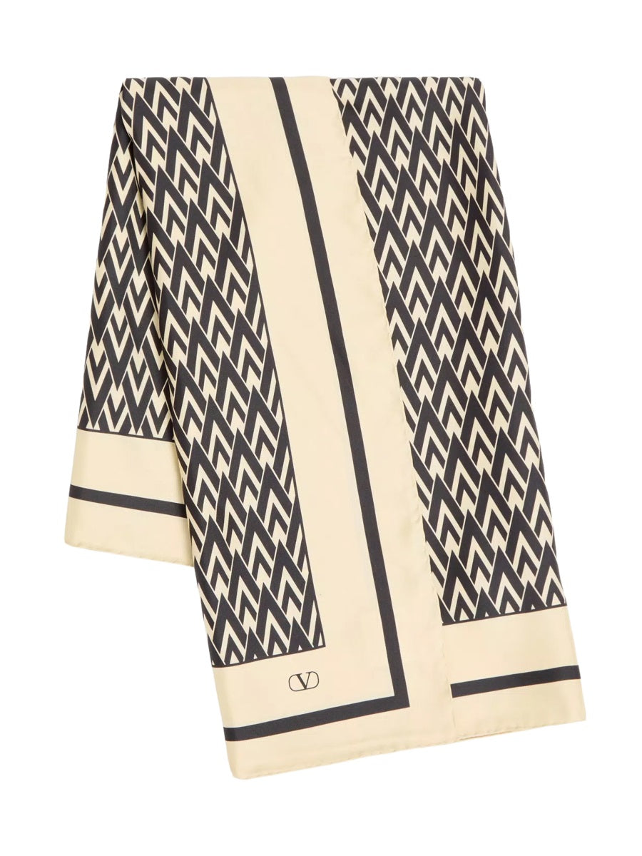 Valentino Garavani Men Printed Silk Scarf VALENTINO GARAVANI