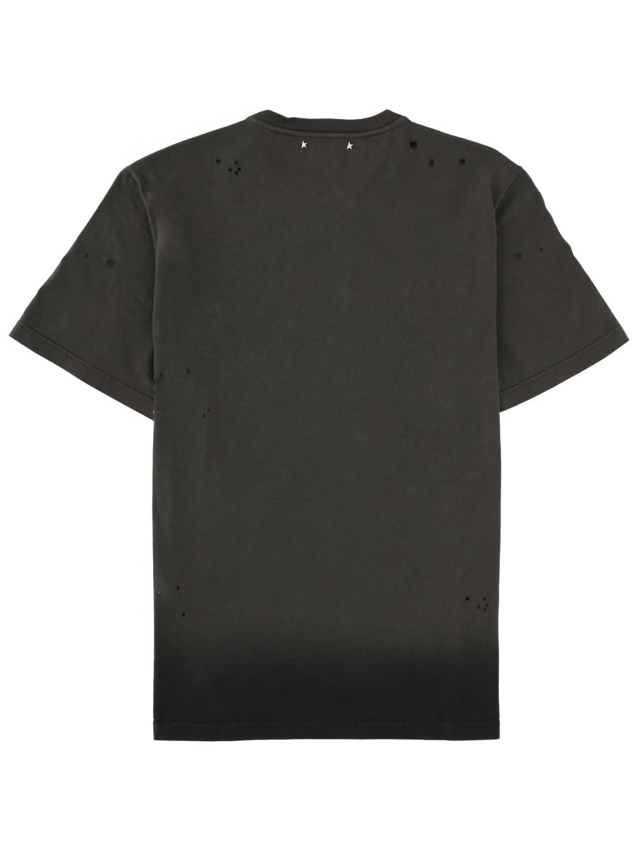 Golden Goose Men Logo Print T-Shirt GOLDEN GOOSE
