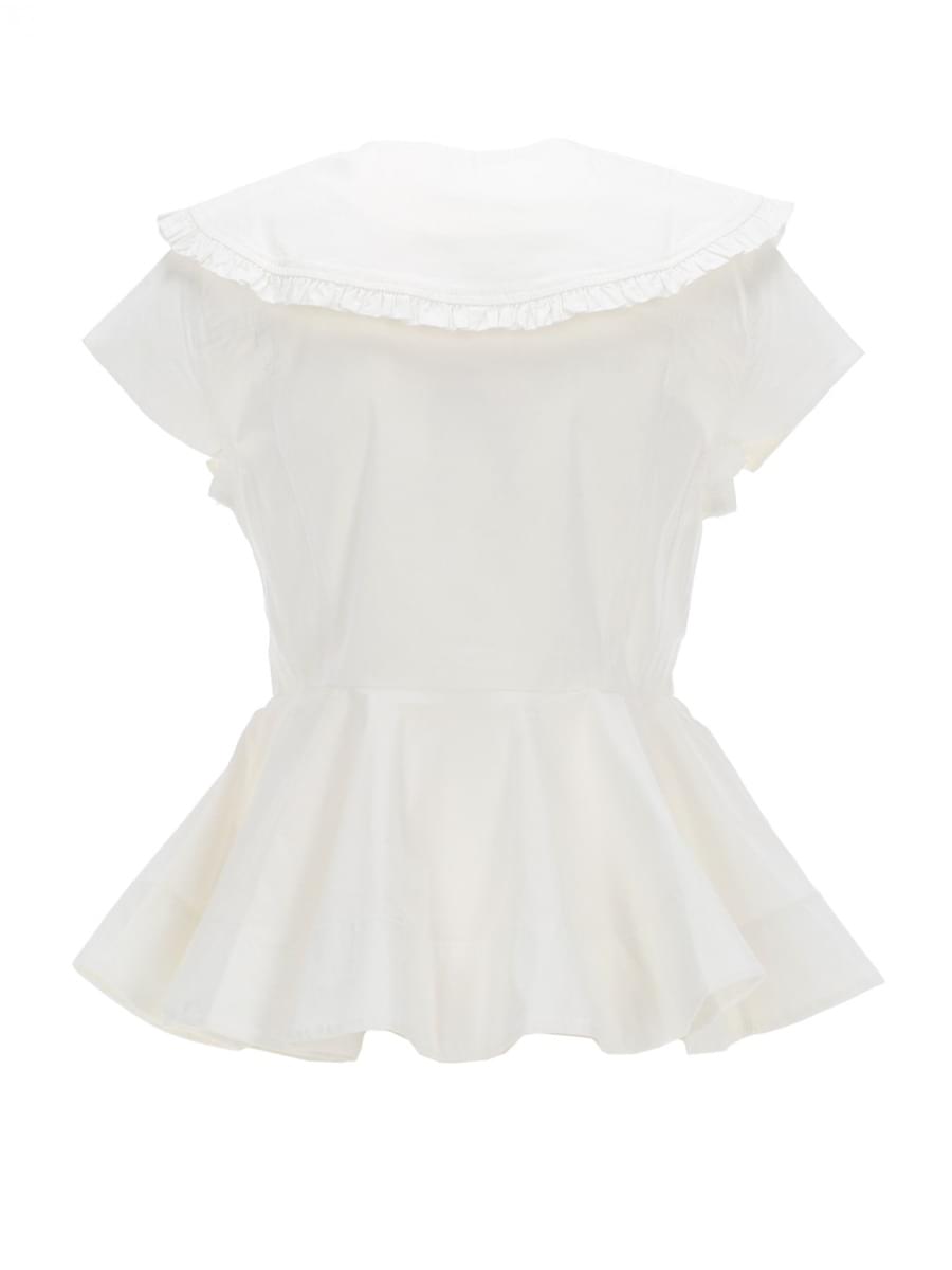 Ganni Women Ruffle Shirt GANNI