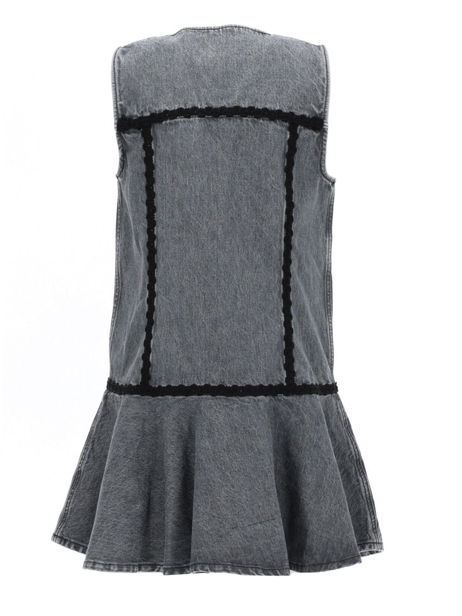 Ganni Women Cotton Mini Dress GANNI