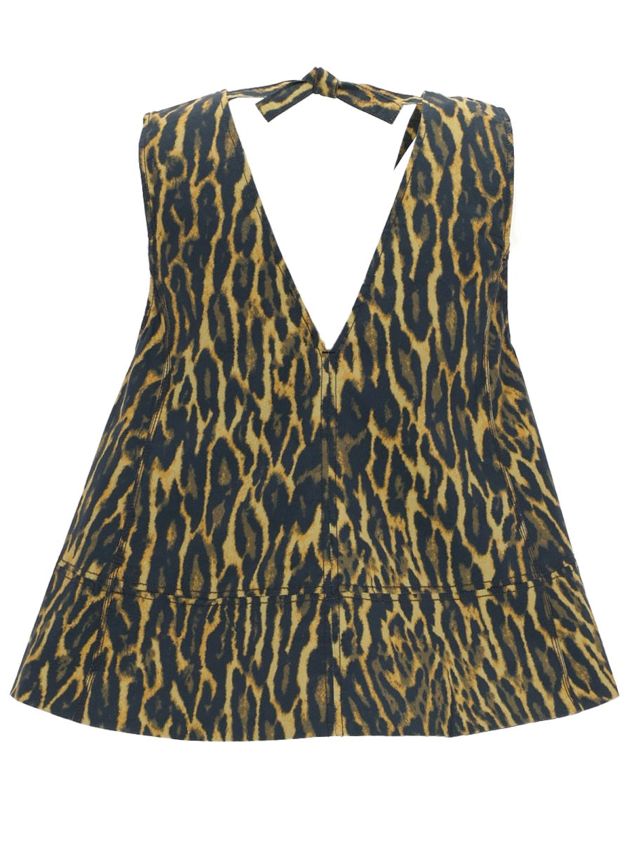 Ganni Women Top "Leopard" GANNI