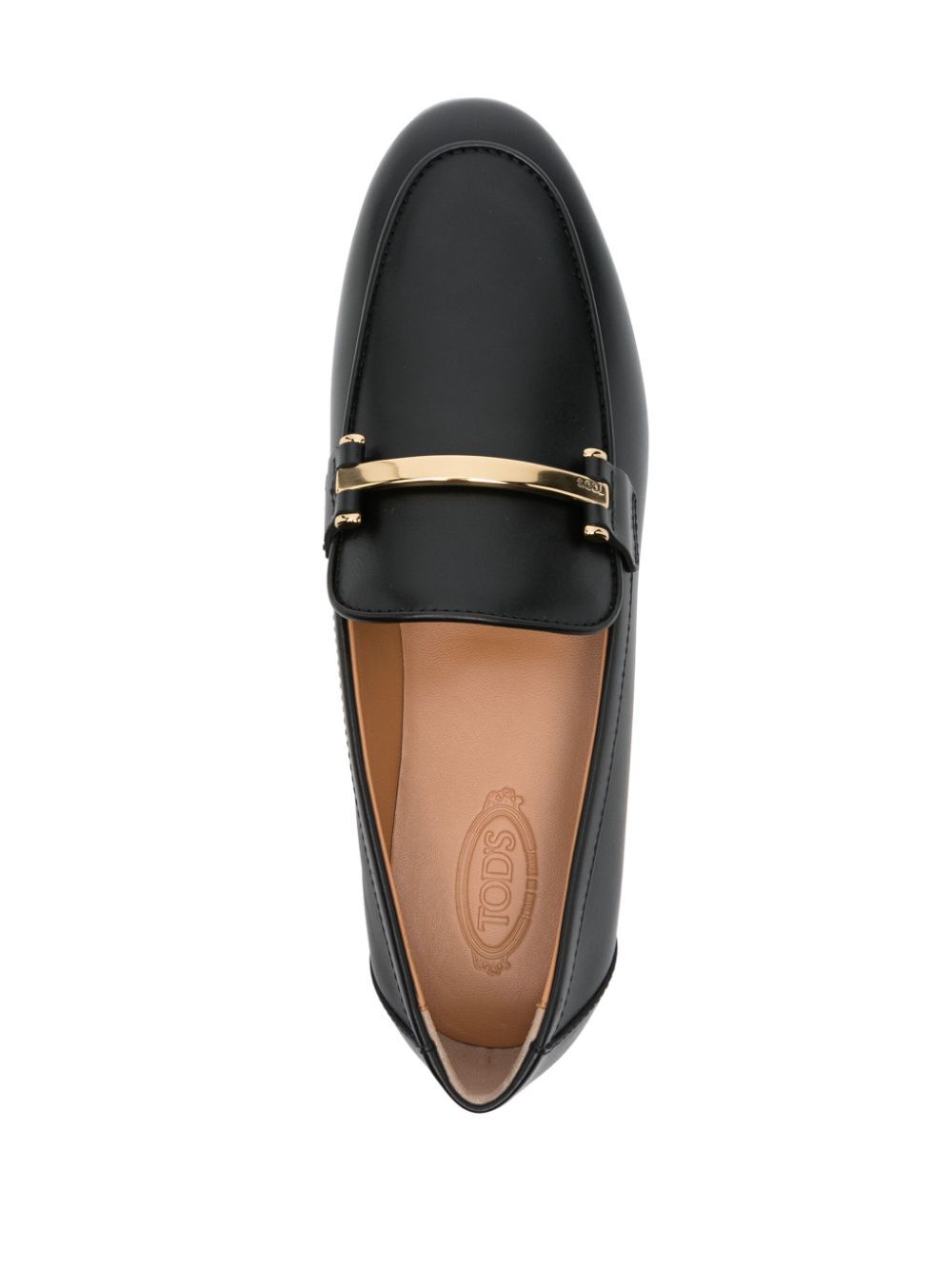 Tod's Women Branded Metal Bar Leather Loafers TOD'S
