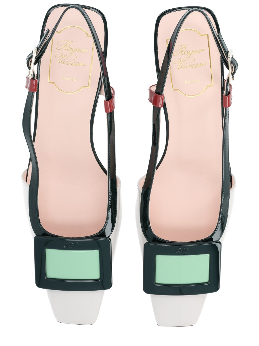 Roger Vivier Women "Lacquered" Slingback Pumps