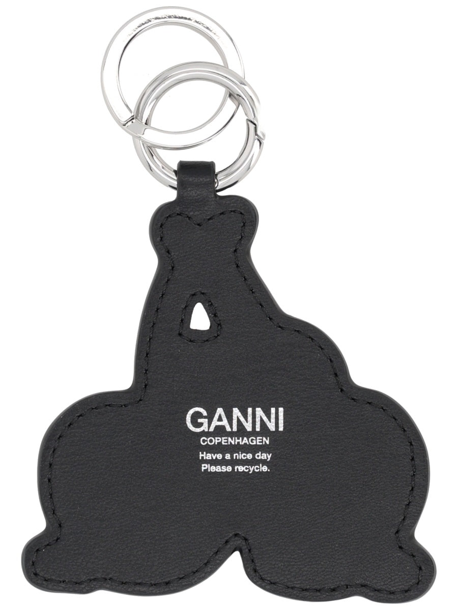 Ganni Women Ganni Women Leather Keychain GANNI