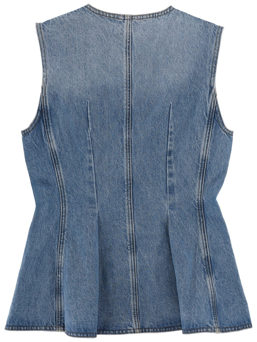 Rotate Women Denim Top ROTATE