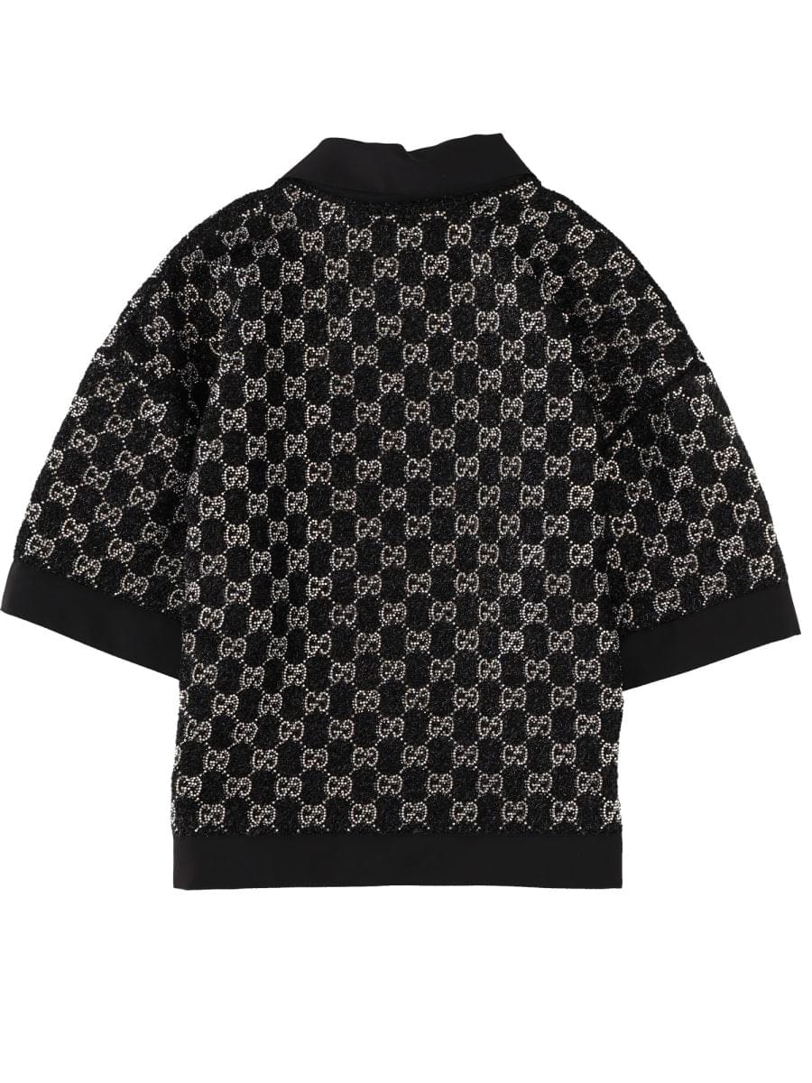 Gucci Women Gg Top With Crystals GUCCI