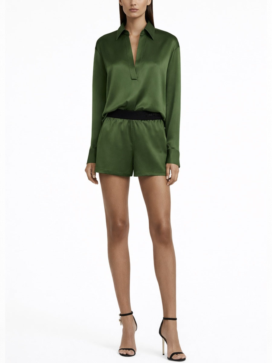Tom Ford Women Silk Pajama Shorts TOM FORD