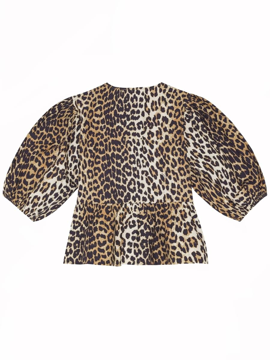 Ganni Women Blouse With "Animalier" Print GANNI