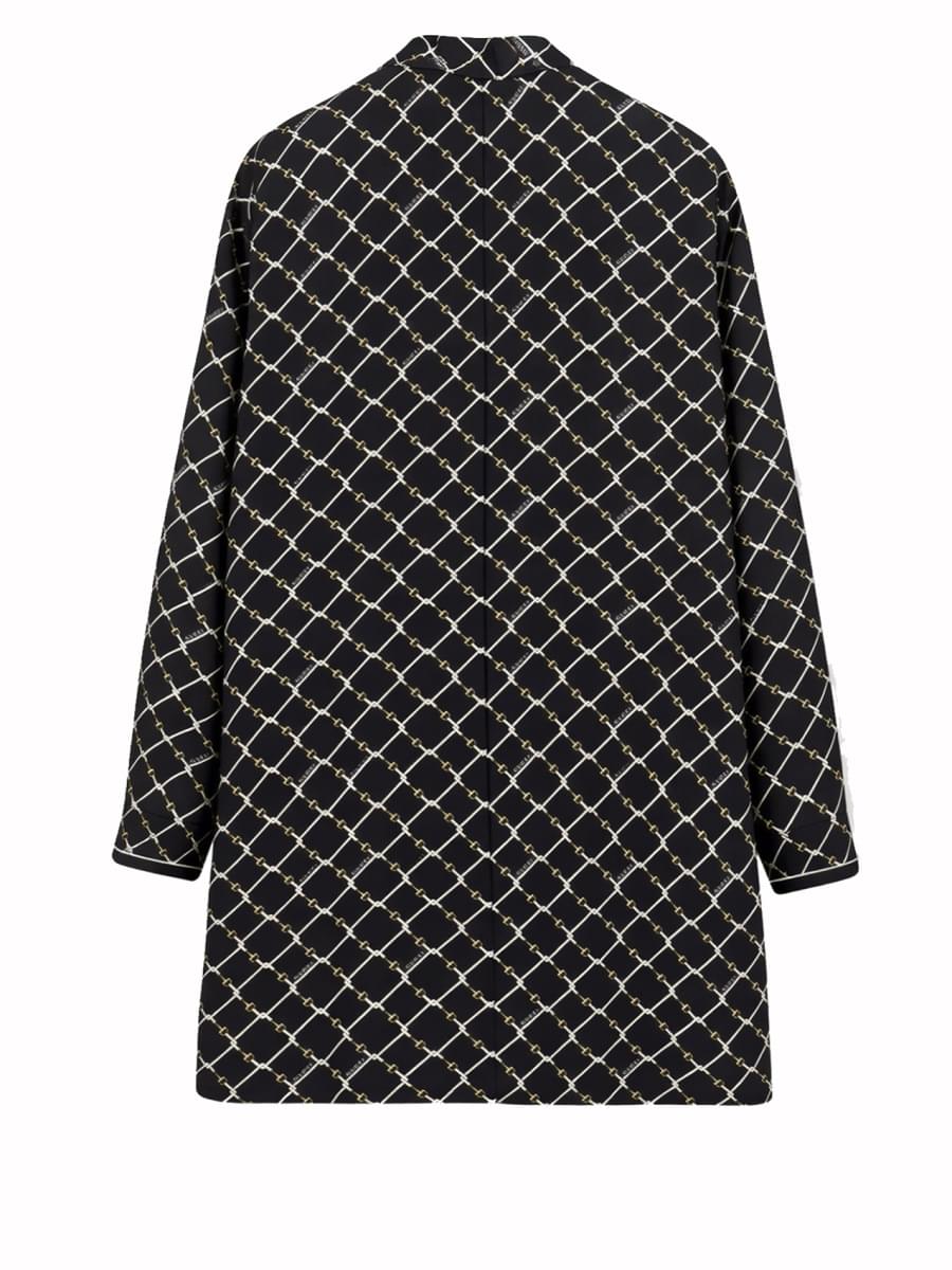 Gucci Women Printed Silk Twill Dress GUCCI