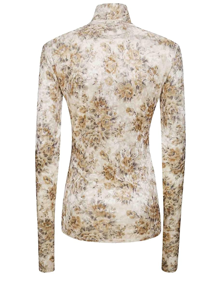 Ganni Women Floral Print Top GANNI