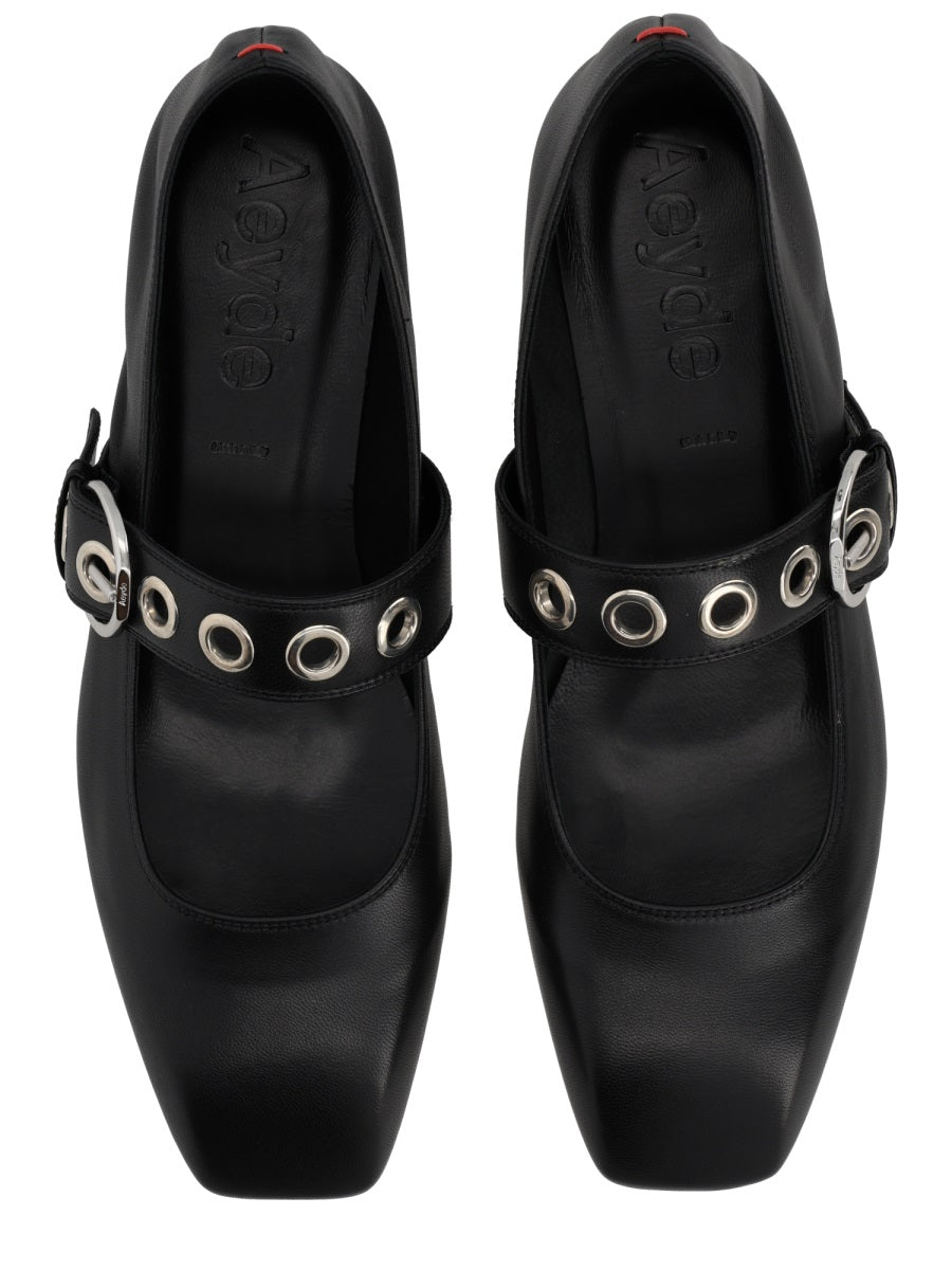 Aeyde Women "Uma Mary-Jane" Shoe With Eyelets AEYDE