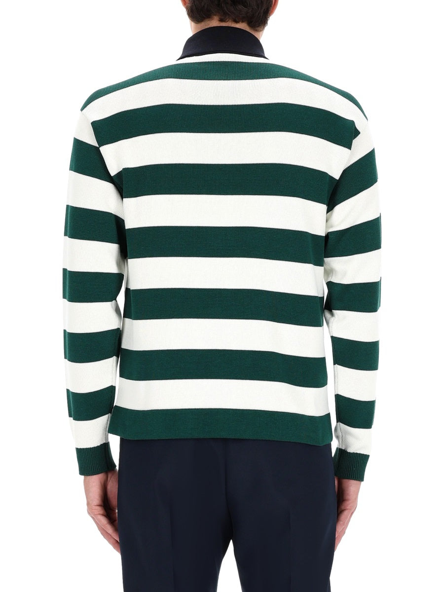 Gucci Men Silk Polo. GUCCI