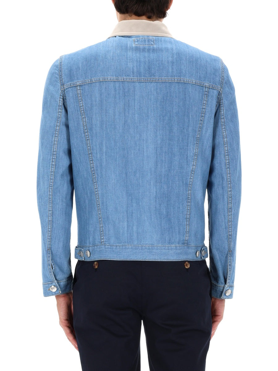 Brunello Cucinelli Men Denim Jacket BRUNELLO CUCINELLI