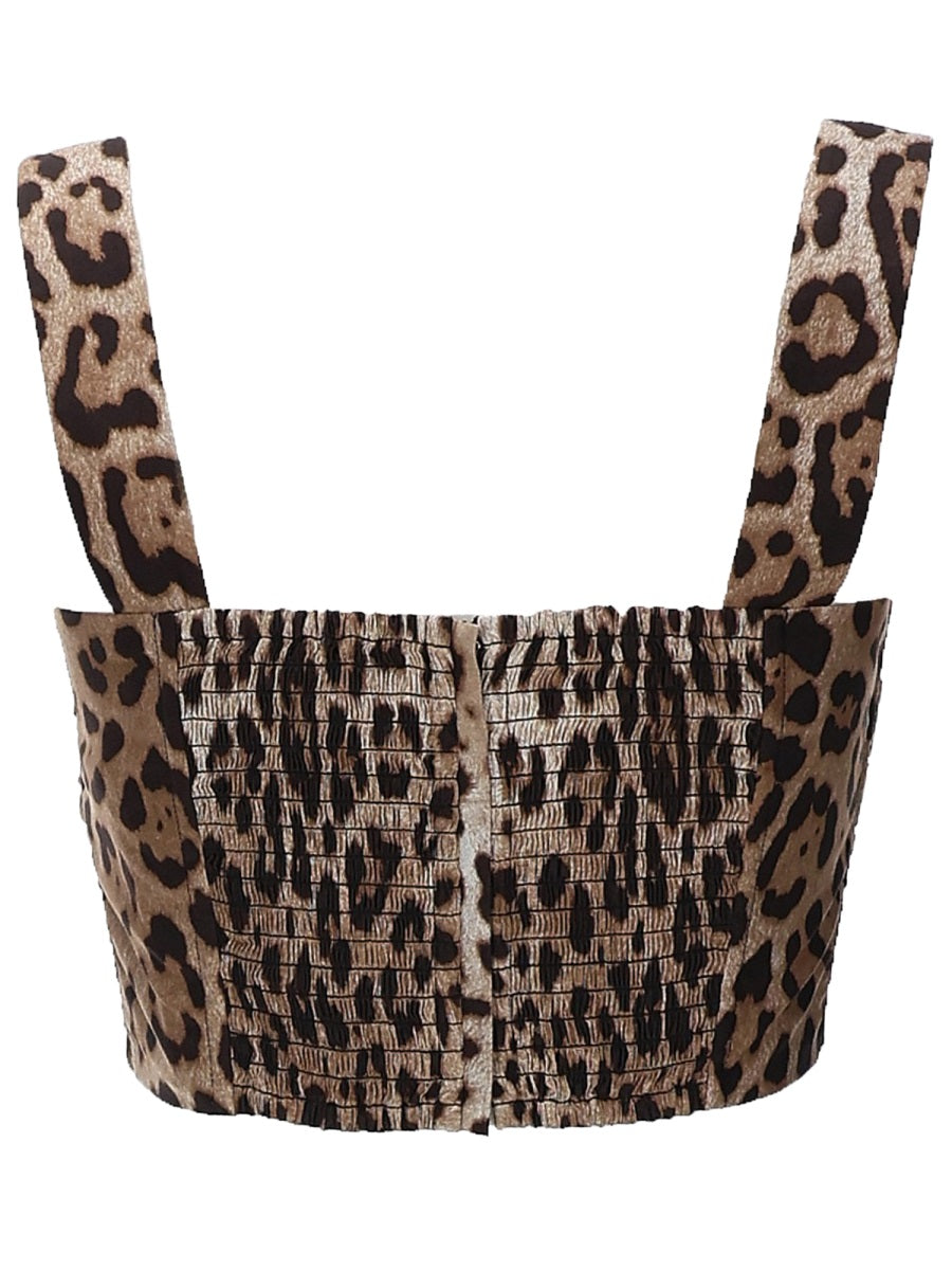 Dolce & Gabbana Women Leopard Print Top DOLCE & GABBANA