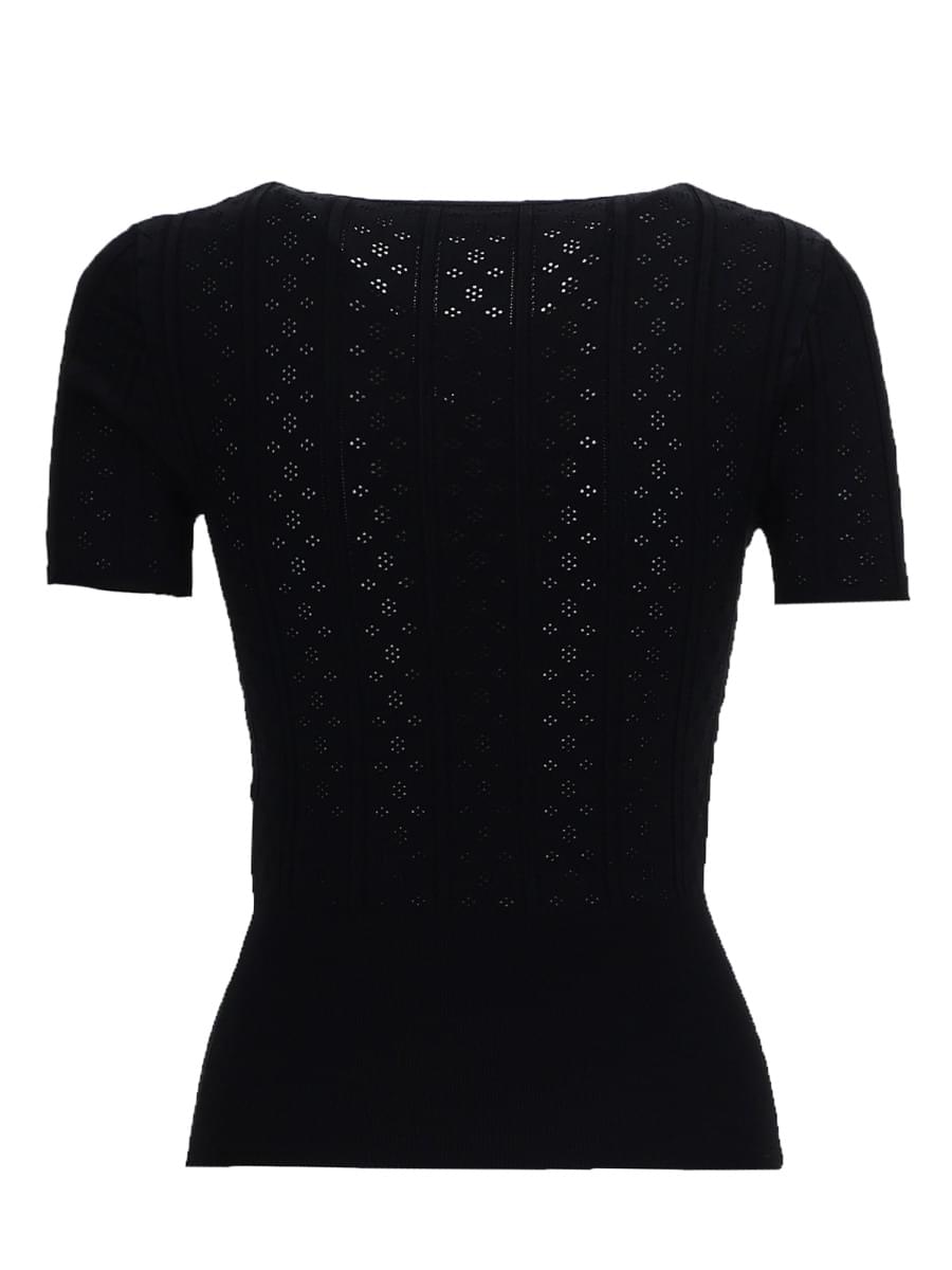 Jw Anderson Women "Pointelle" T-Shirt J.W. ANDERSON