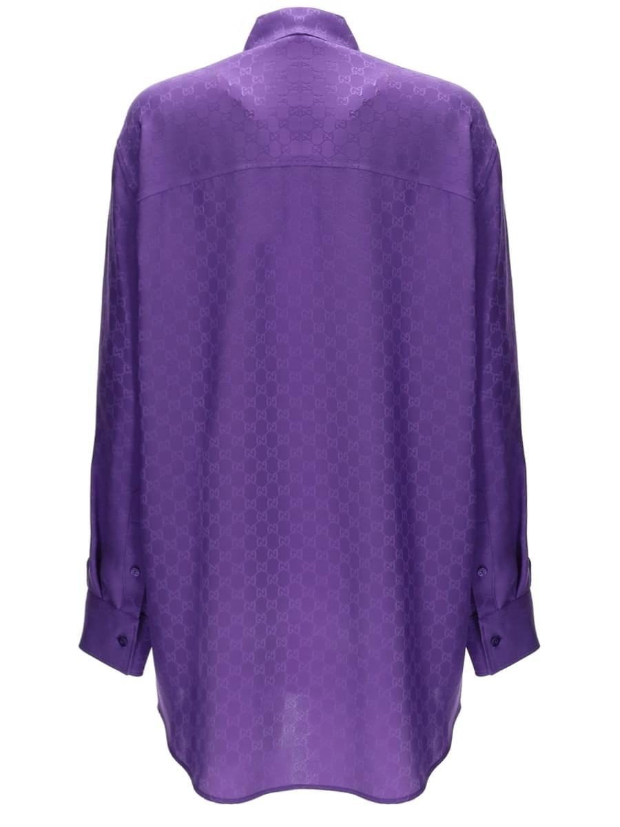 Gucci Women Shirt With "Gg" Weave GUCCI