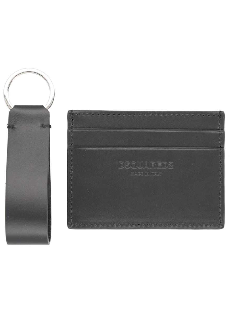 Dsquared2 Men Dsquared Men Card Holder And Keychain Gift Set DSQUARED2
