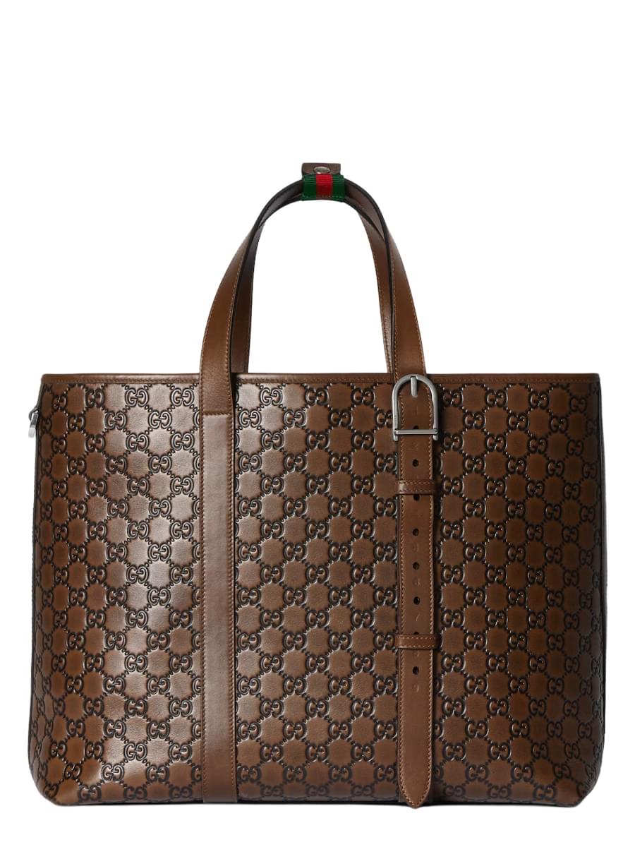 Gucci Men "Gg Emblem" Tote Bag GUCCI