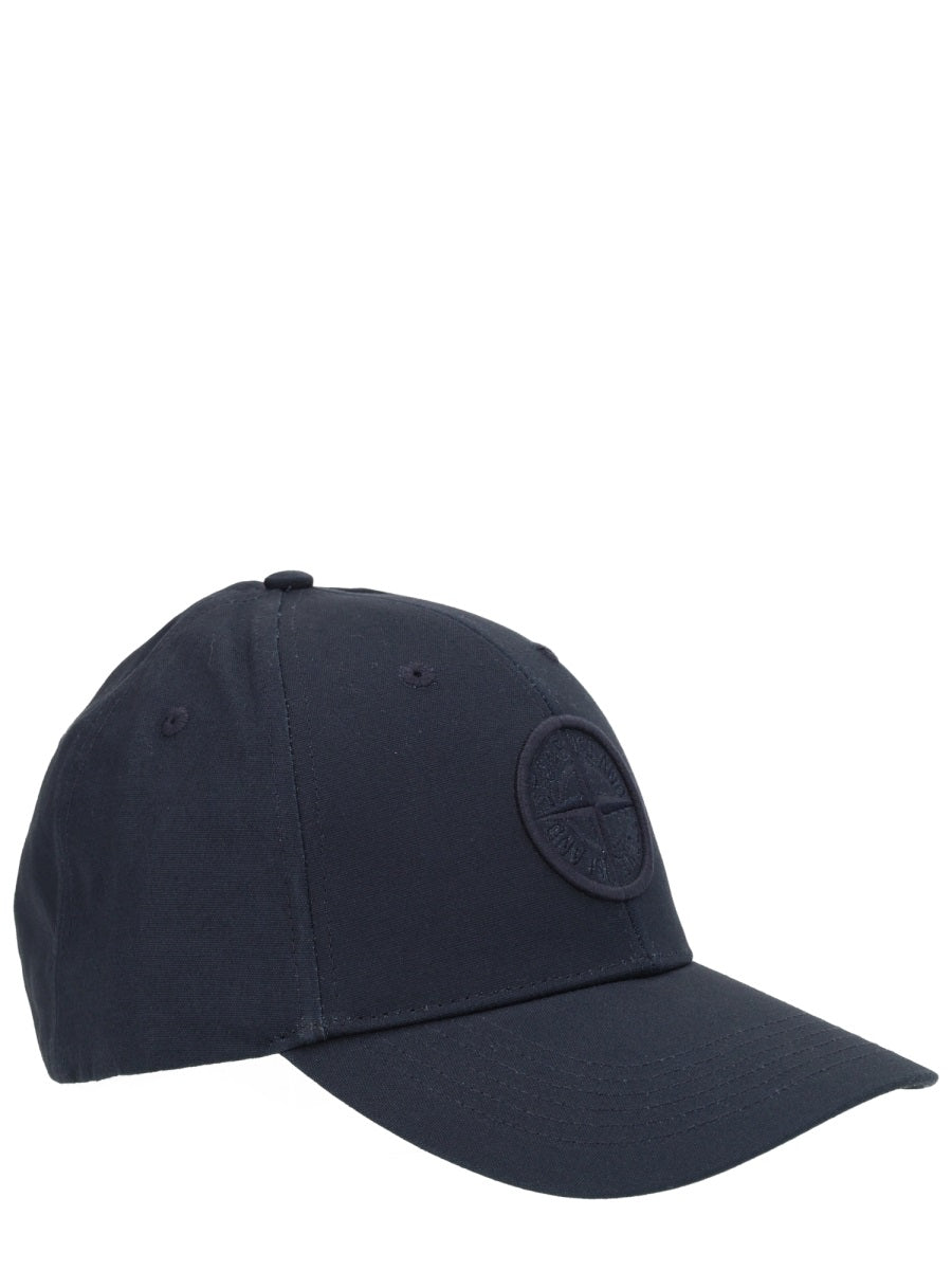Stone Island Men Baseball Hat With Logo