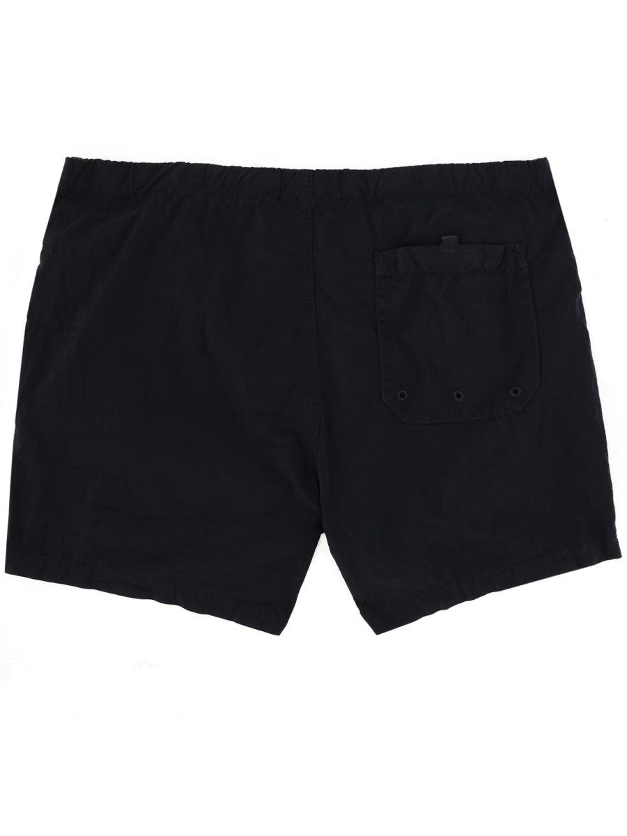 Stone Island Men Swimsuit With Logo Patch STONE ISLAND