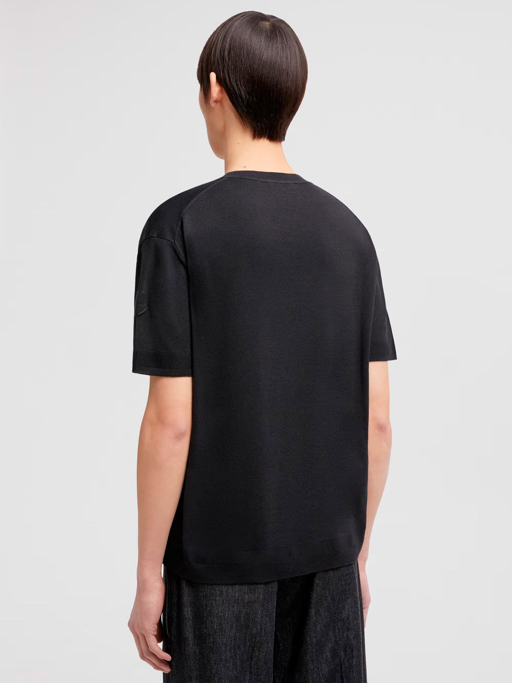 Moncler Men Silk & Cotton Knit T-Shirt MONCLER