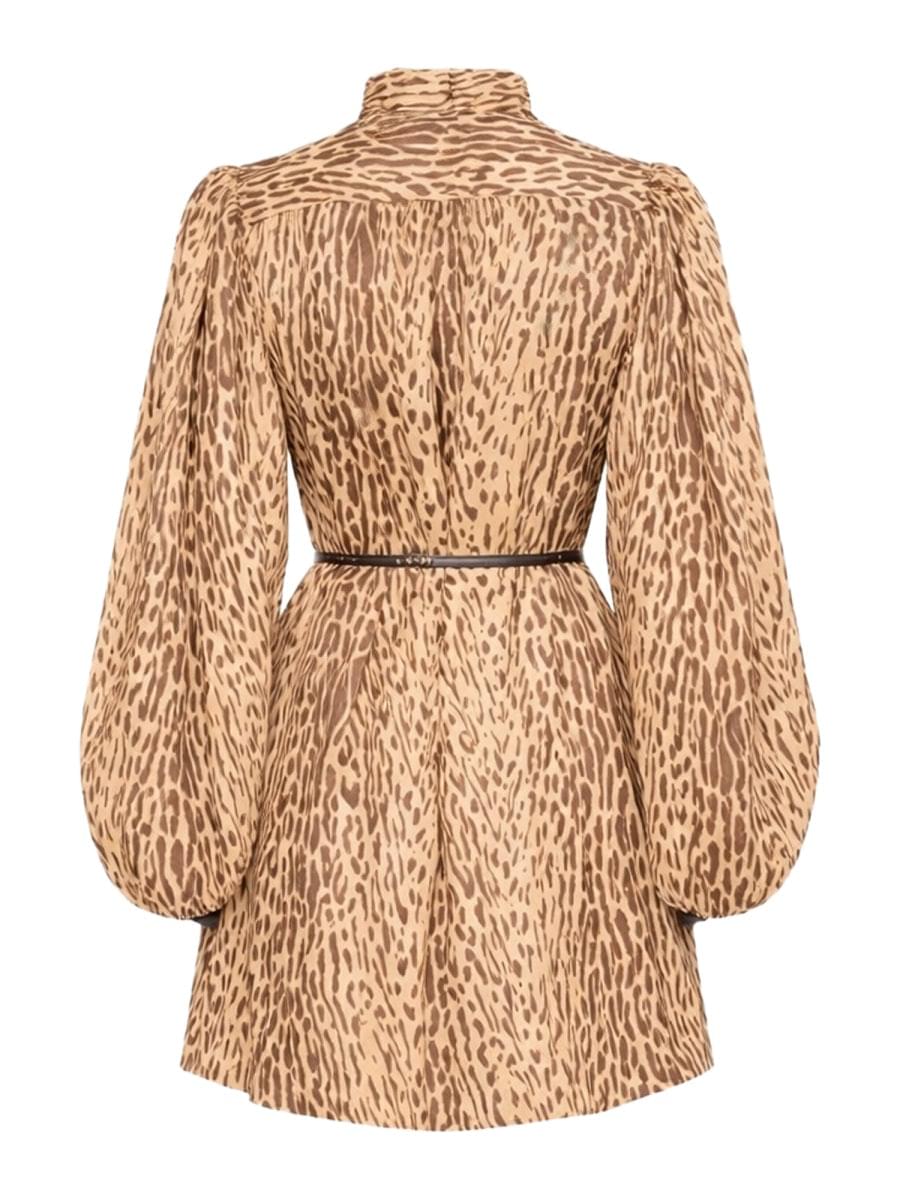 Zimmermann Women Animal Print Mini Dress ZIMMERMANN