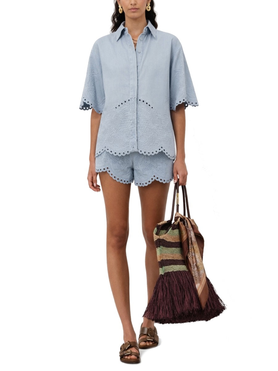 Zimmermann Women Denim Shirt "Daylight" ZIMMERMANN