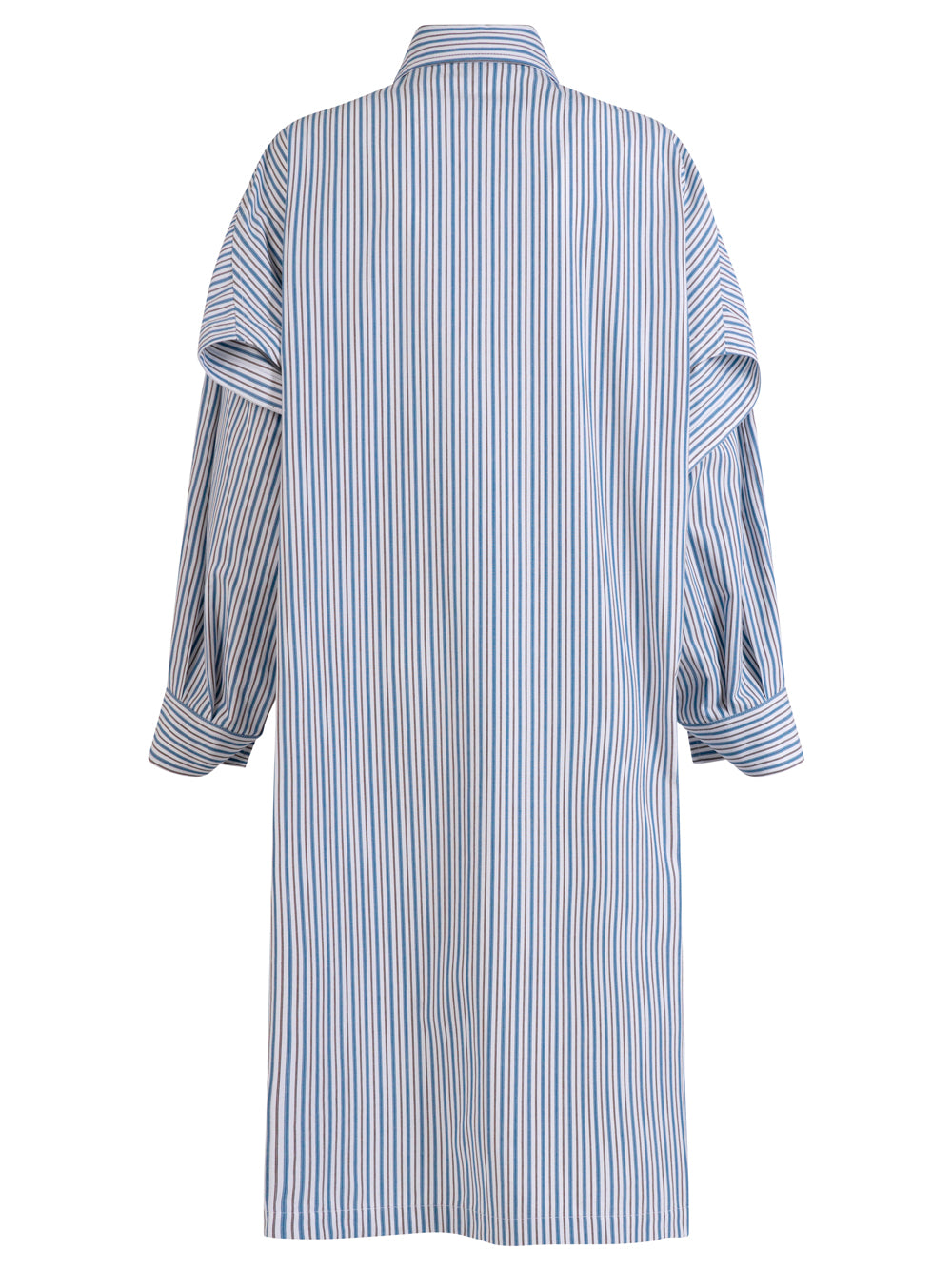 Bottega Veneta Women Light Cotton Striped Dress BOTTEGA VENETA