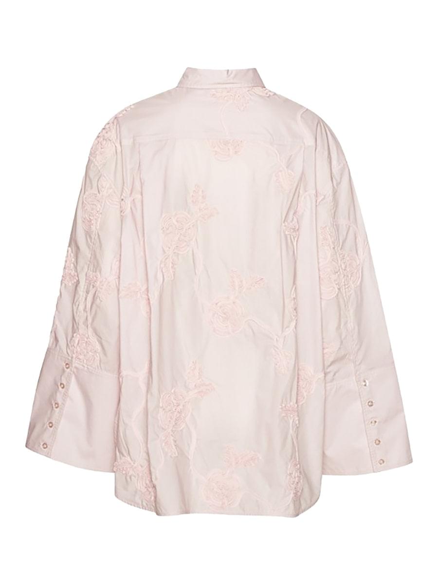 Rotate Women Oversized Shirt With Floral Details ROTATE