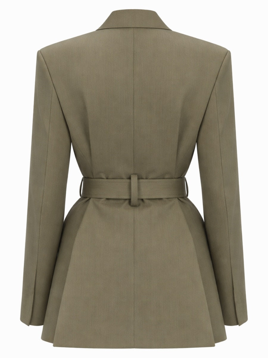 Victoria Beckham Women Tailored Blazer With Belt