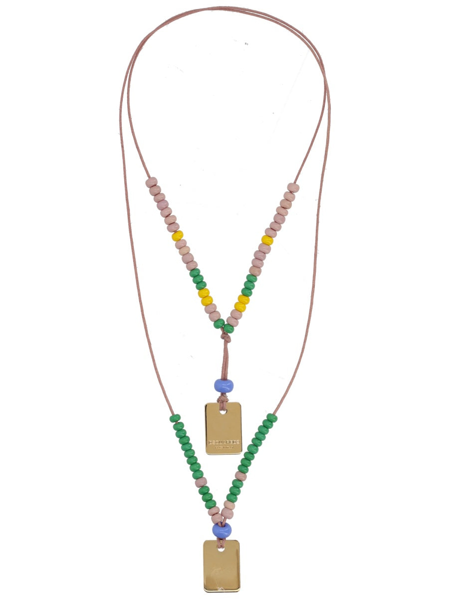 Dsquared2 Men Necklace With Logo Plaques DSQUARED2