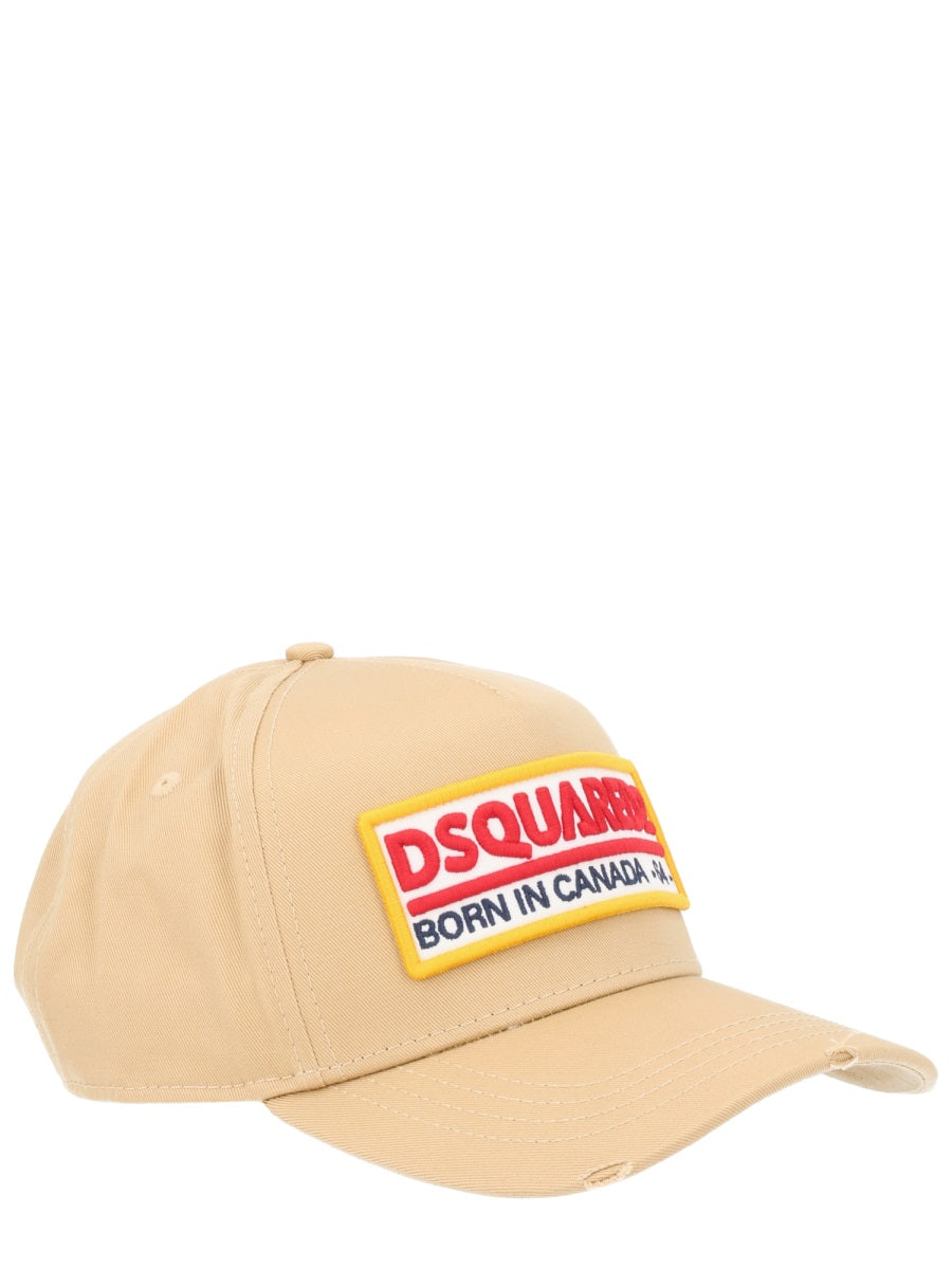 Dsquared2 Men Baseball Hat With Logo Patch DSQUARED2