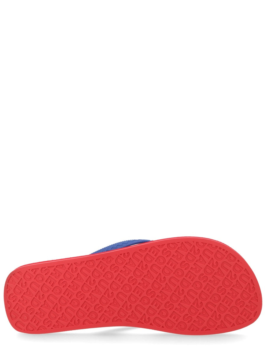 Dsquared Men Flip Plop Slipper With Logo DSQUARED2