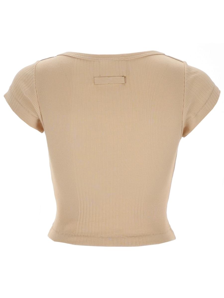 Jean Paul Gaultier Women Top With Logo Patch JEAN PAUL GAULTIER