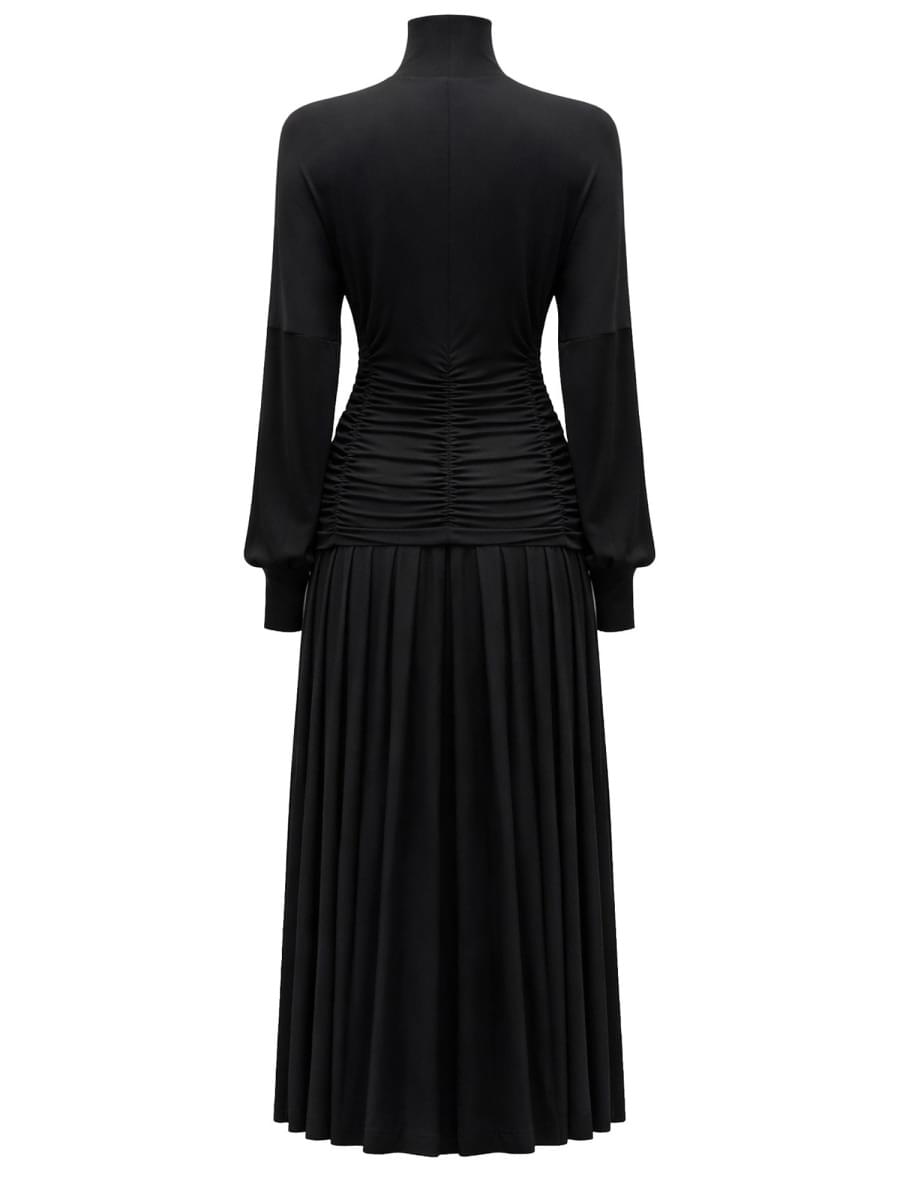 Ganni Women Ganni Women Long Dress With High Neck GANNI