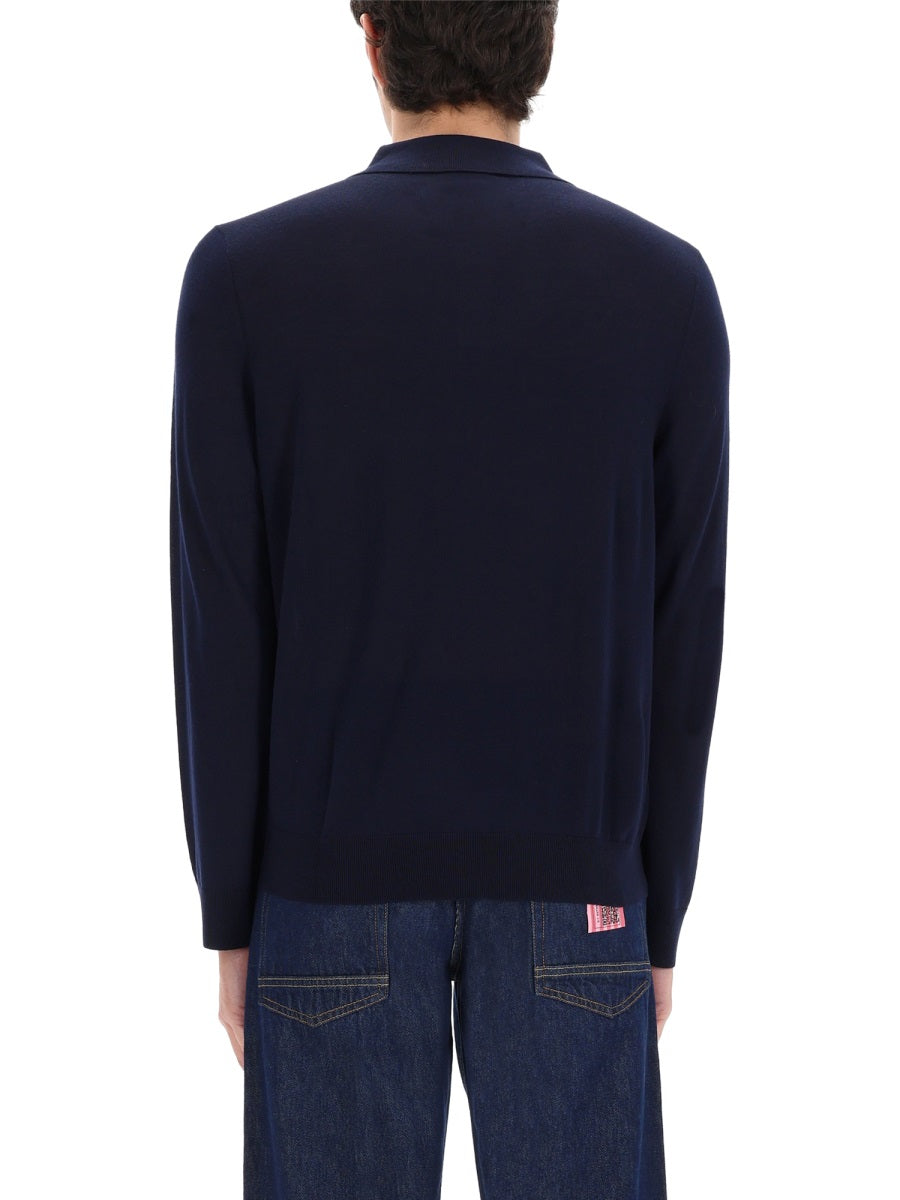 Paul Smith Men Merino Wool Polo Shirt PAUL SMITH