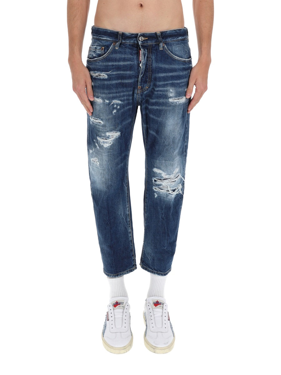 Dsquared Men Jeans With "Destroyed" Details DSQUARED2