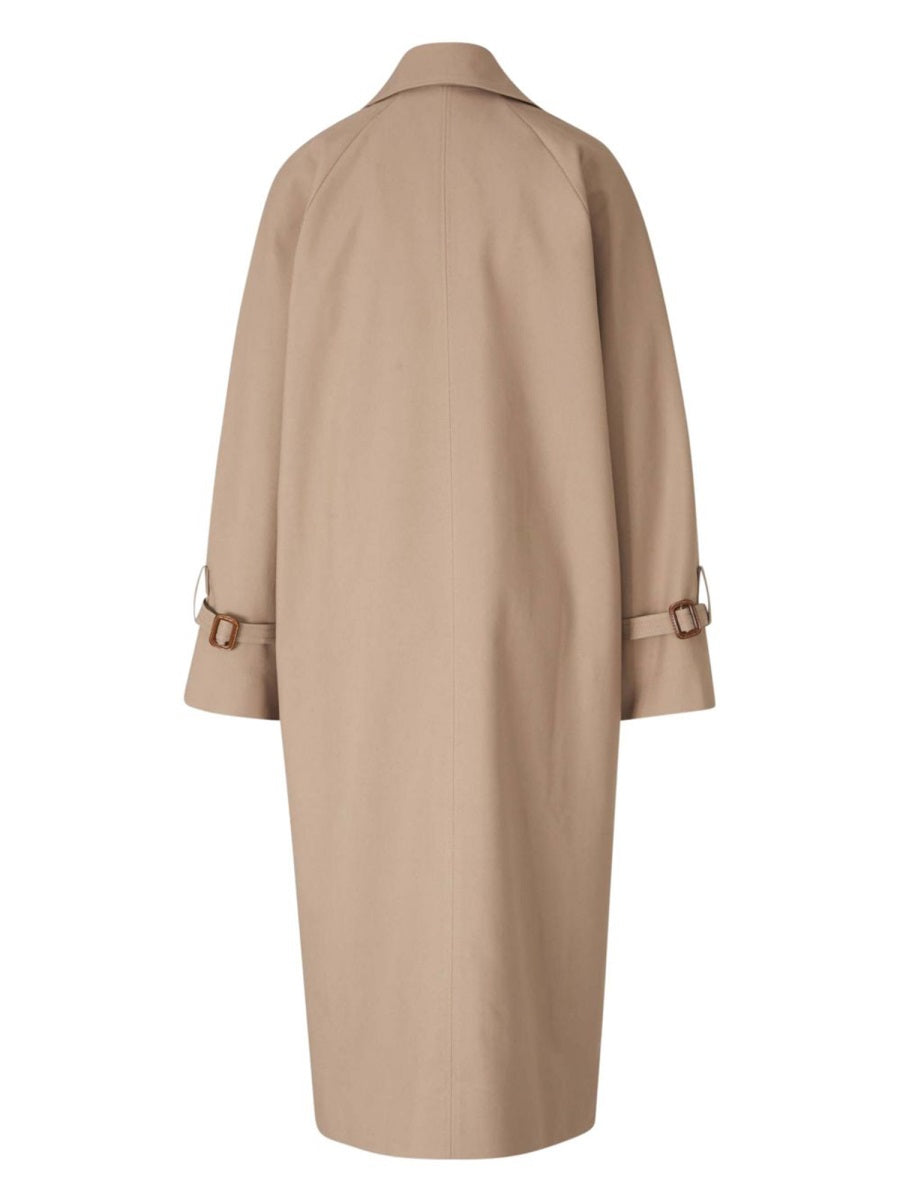 Toteme Women Double-Breasted Cotton Trench Coat TOTEME