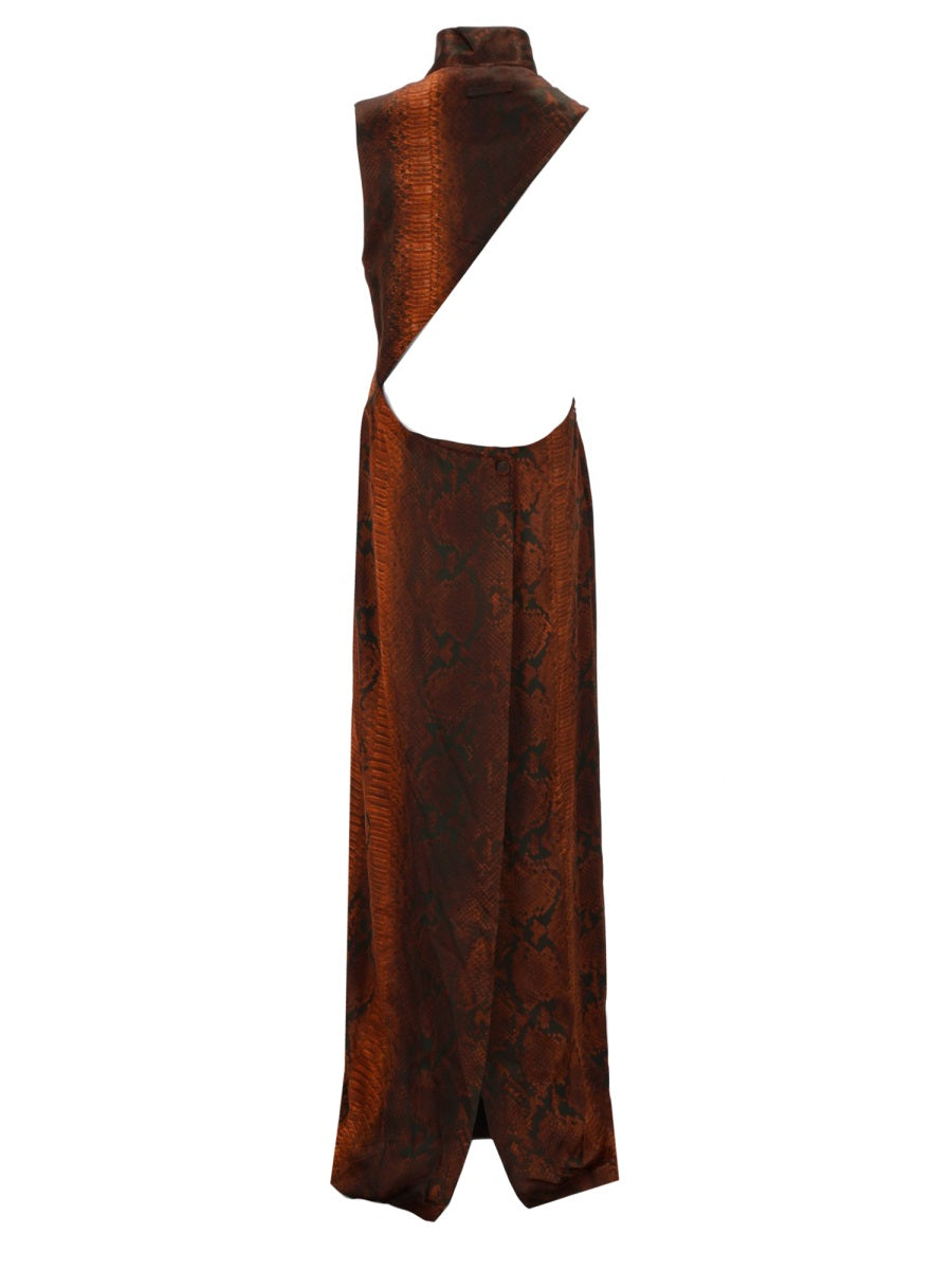 Jean Paul Gaultier Women Python Print Long Dress JEAN PAUL GAULTIER