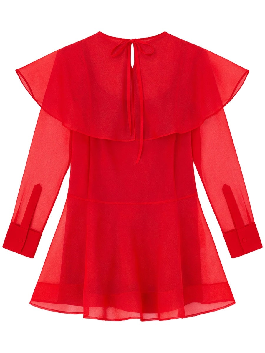 Ganni Women Organza Mini Dress GANNI