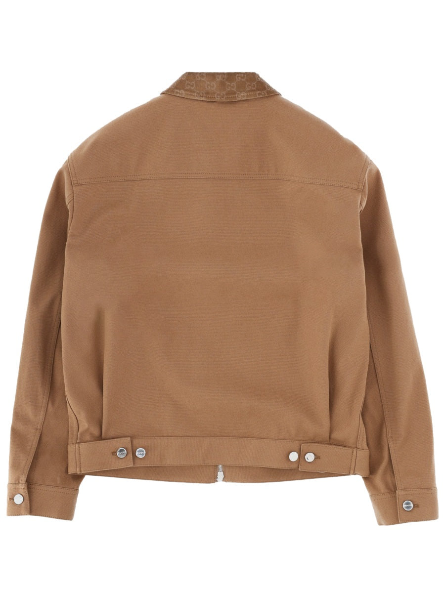 Gucci Men Jacket With Zipper And Collar GUCCI