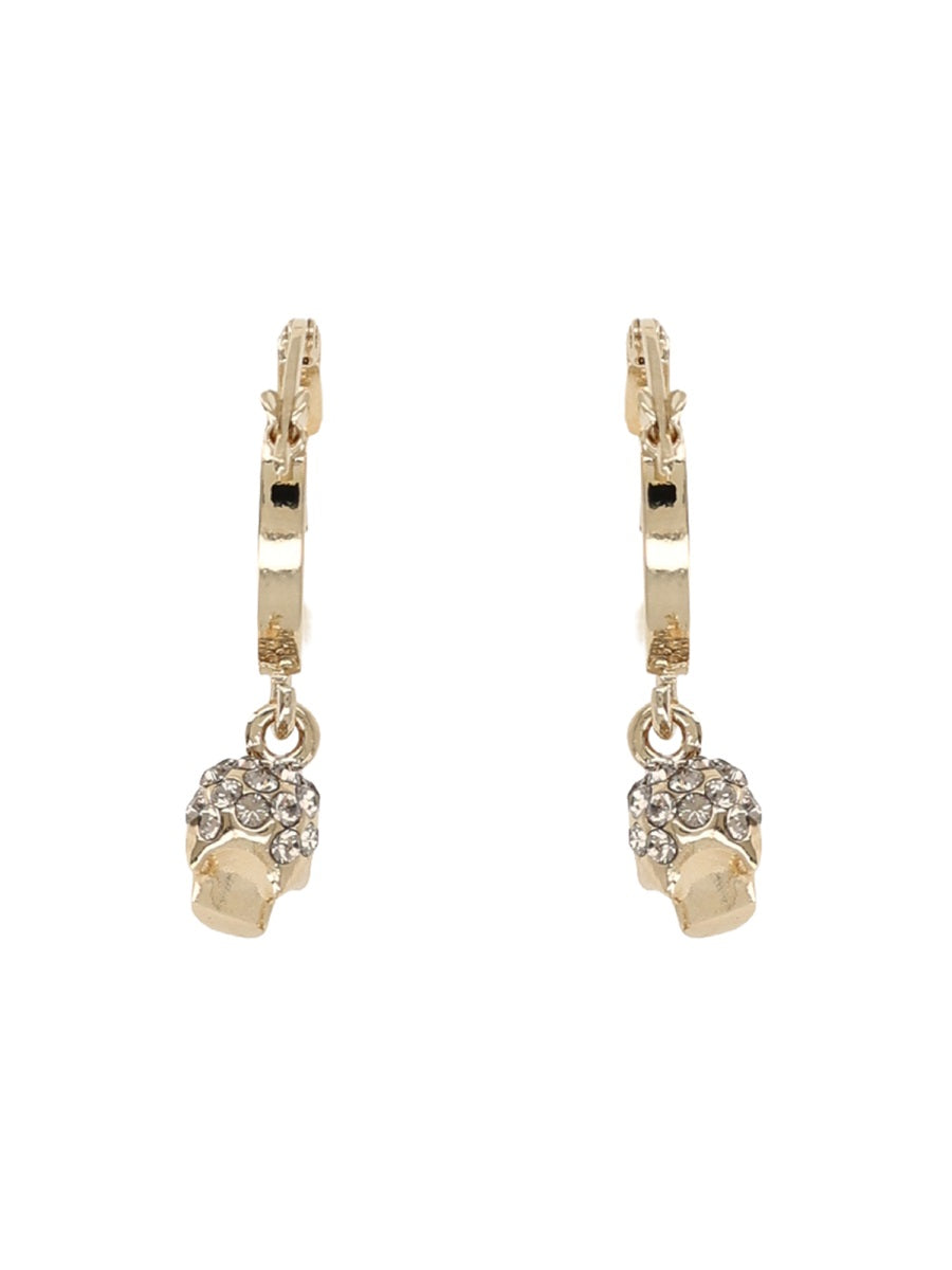 Alexander Mcqueen Women Orecchini A Cerchio "Skull" ALEXANDER MCQUEEN