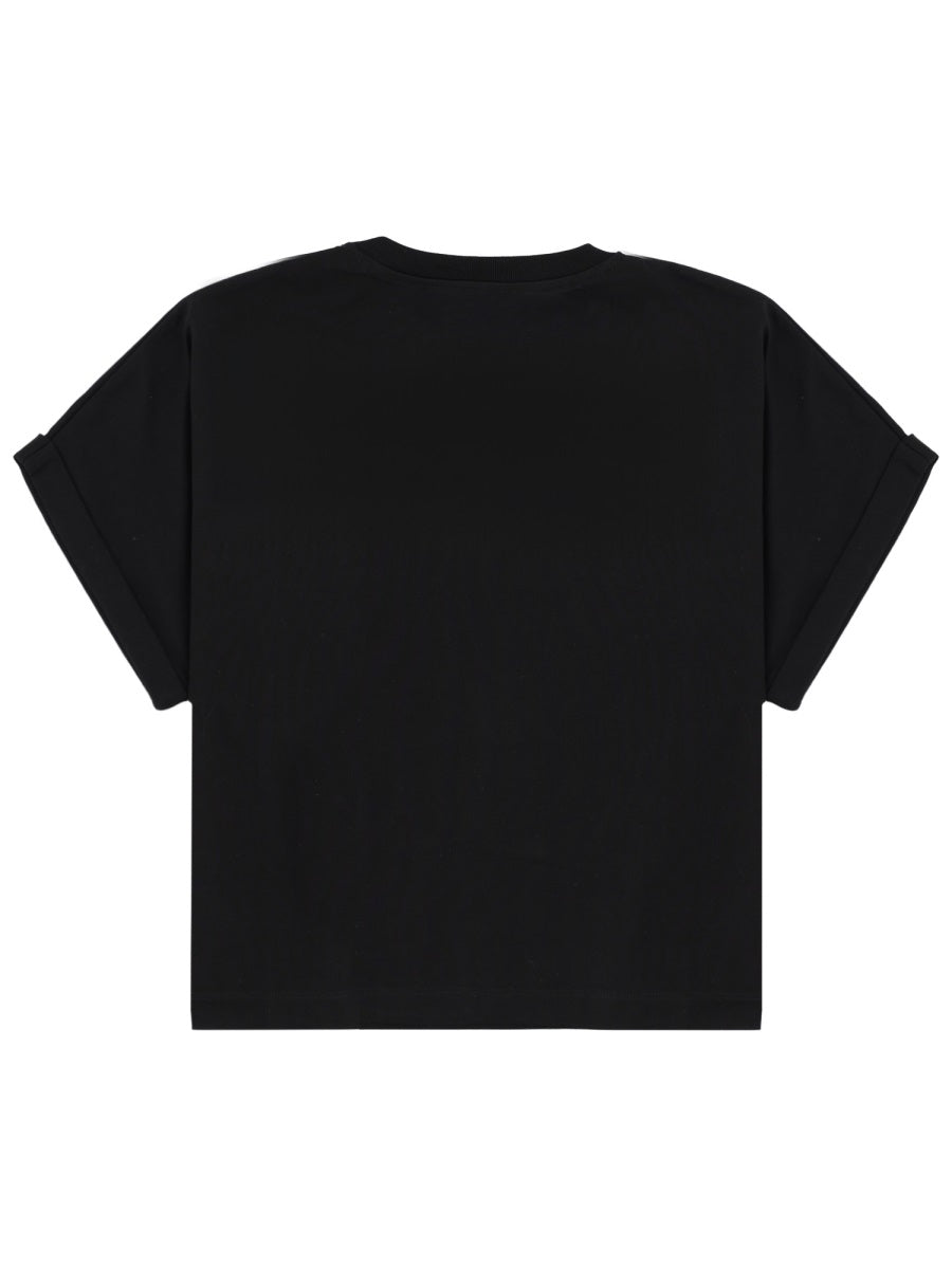 Balmain Women Cropped T-Shirt With Logo BALMAIN