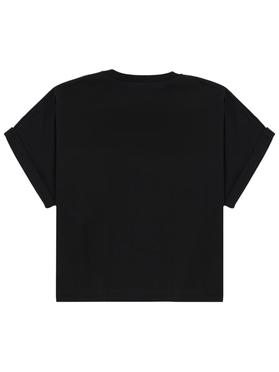 Balmain Women Cropped T-Shirt With Logo BALMAIN