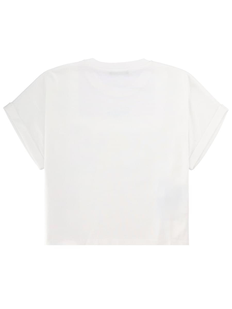 Balmain Women Cropped T-Shirt With Logo BALMAIN