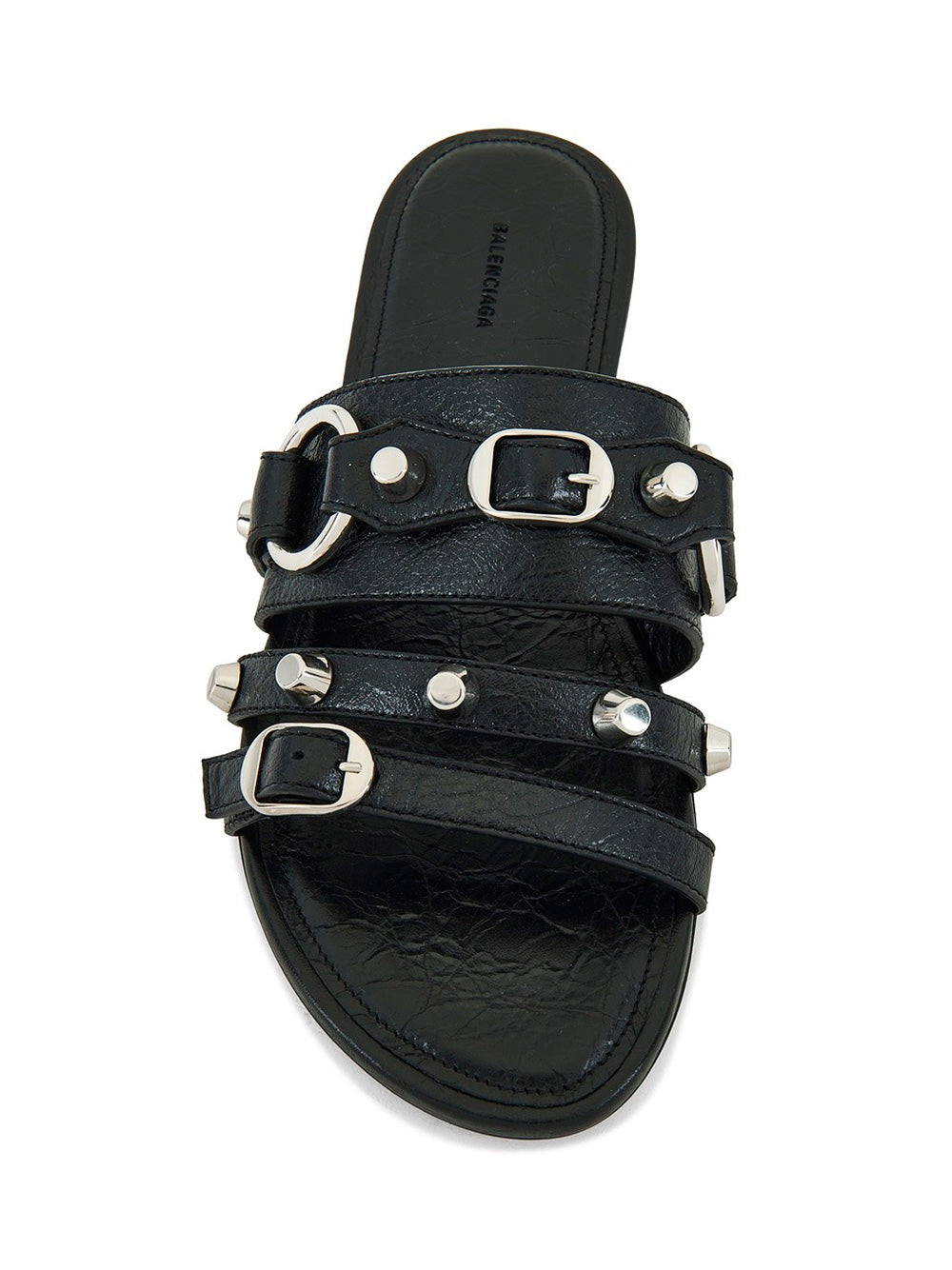 Balenciaga Women City Flat Mule In Arena Lambskin BALENCIAGA