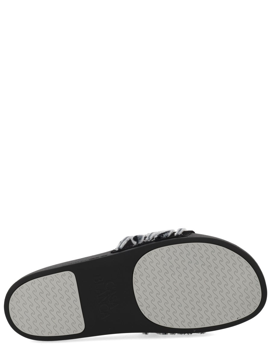 Casablanca Unisex Slide With Logo CASABLANCA